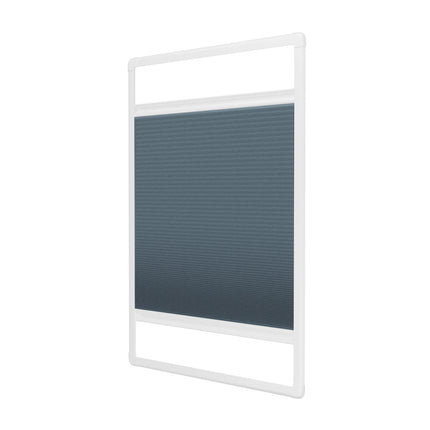 Easyclick Plissegordijn zonder boren | Verduisterend Blauw | Op maat