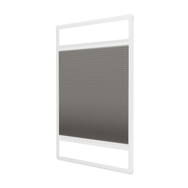 Easyclick Plissegordijn zonder boren | Verduisterend Lichtgrijs | Op maat