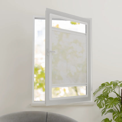 Easyclick Plissegordijn zonder boren | Lichtdoorlatend Wit | Op maat