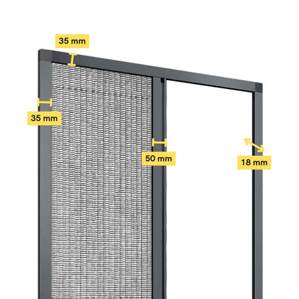 Plissé hordeur op maat- Schuif