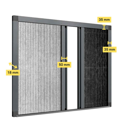 Plissé hordeur dubbel op maat - Schuif