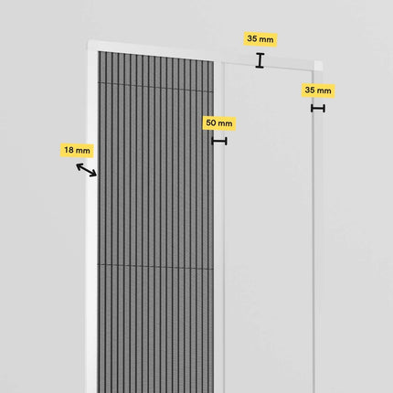 Plissé hordeur op maat- Schuif