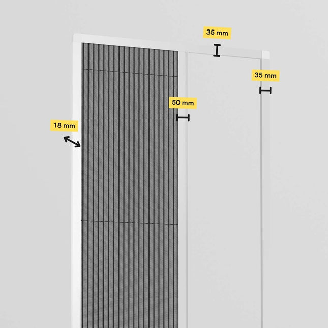 Plissé hordeur op maat- Schuif