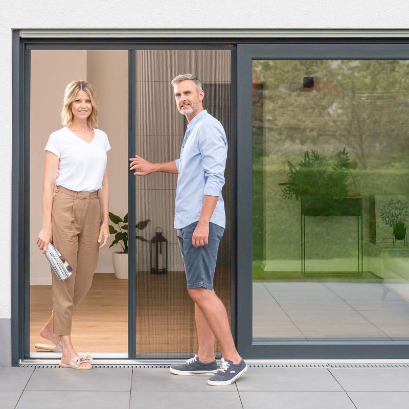 Hor voor Schuifpui - Plisse hordeur op maat