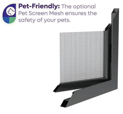 Hordeur katten en huisdieren op maat - naar binnen openend