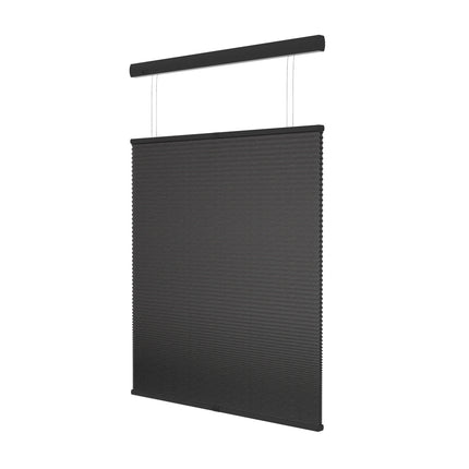 Plissegordijn op maat honinggraat - Verduisterend - Antraciet