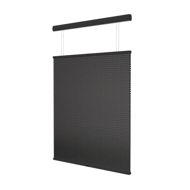 Plissegordijn op maat honinggraat - Semi-transparant - Antraciet