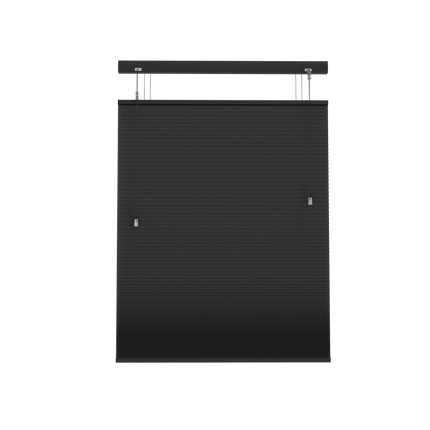 Plissegordijn op maat honinggraat - Verduisterend - Antraciet