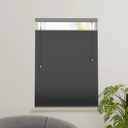 Plissegordijn op maat honinggraat - Verduisterend - Grijs