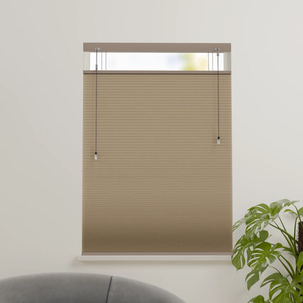 Plissegordijn op maat honinggraat - Verduisterend - Bruin