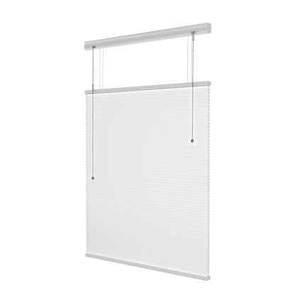 Plissegordijn op maat honinggraat - Semi-transparant - Wit