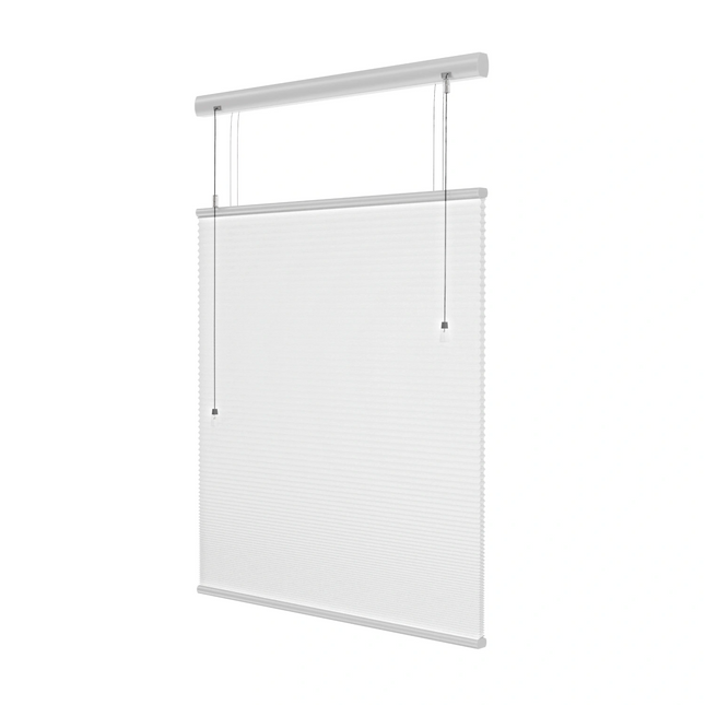 Plissegordijn op maat honinggraat - Semi-transparant - Wit