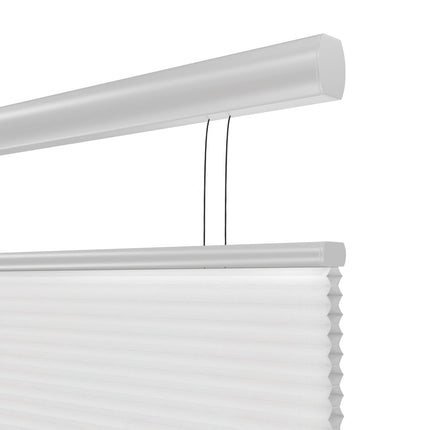 Plissegordijn op maat honinggraat - Semi-transparant - Wit