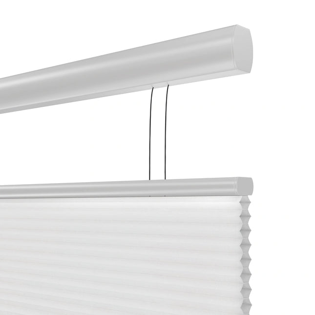 Plissegordijn op maat honinggraat - Semi-transparant - Wit