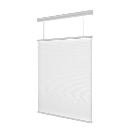 Plissegordijn op maat honinggraat - Semi-transparant - Wit