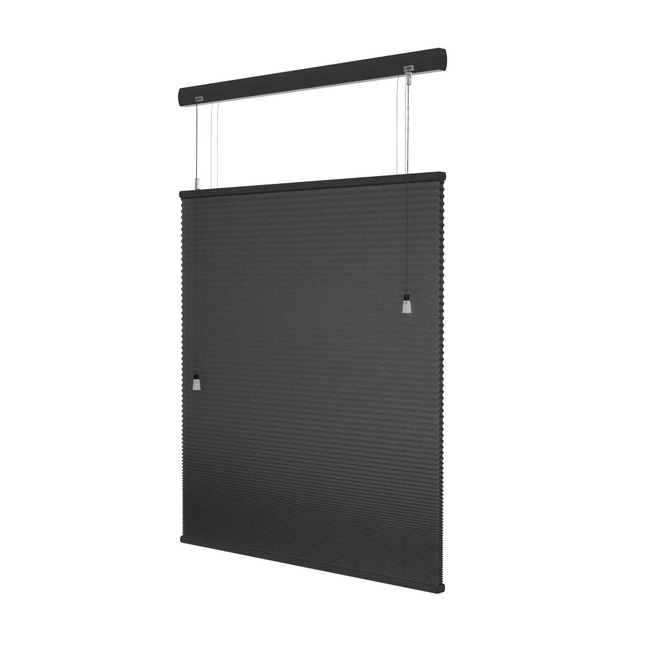 Plissegordijn op maat honinggraat - Semi-transparant - Antraciet