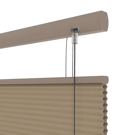 Plissegordijn op maat honinggraat - Verduisterend - Bruin