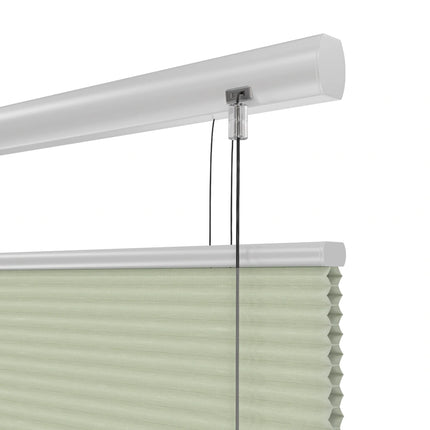 Plissegordijn op maat honinggraat - Semi-transparant - Lichtgroen